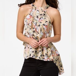 Cute Floral Ruffled Top